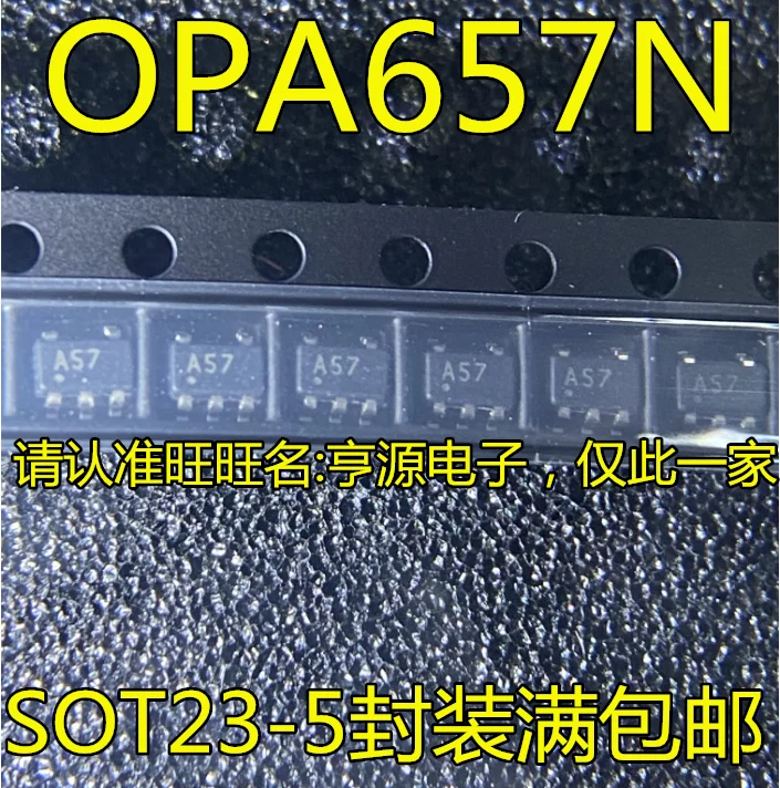 

5pcs original new OPA657N OPA657N/250 OPA657NB/250 screen printing A57 SOT23-5