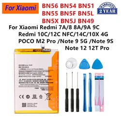 BN54 BN51 BN55 BN5F BN5L BN5X BN5J Battery For Xiaomi Redmi 9A 9C 7A 8A Redmi 10C 12C 14C 10X Xiaomi Note 9S