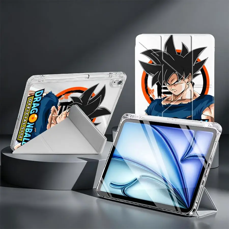 Dragon Ball Super Saiyan Goku Tablet Case For iPad 10th Gen Pro 13 2025 2026 Mini 7 6 5 9th 11th 12th Air 8 M2 M3 3 With Pen