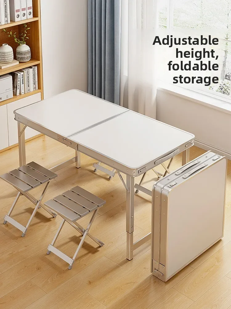 Folding tables for street vendors portable outdoor tables with adjustable height suitable for camping, picnics night markets.