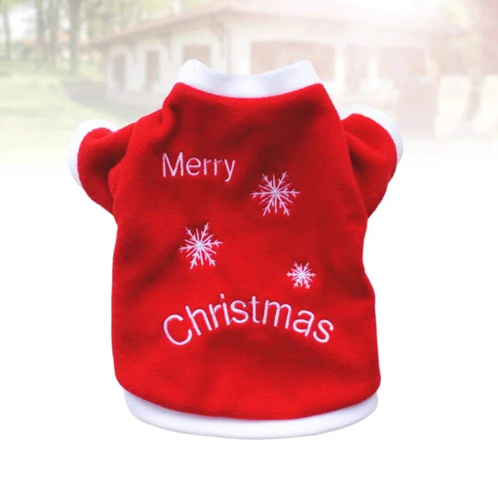 

Christmas Dog Clothes Stylish Design Durable Long-Lasting Use Winter Sweatshirt for Little Dogs S Christmas Dog Clothes
