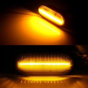 LED Dinâmico Turn Signal Light, Marcador Lateral, Pisca Sequencial, VW Golf 3, 4, MK3, MK4, Passat 3BG, Polo 6N, 9N, Bora, Vento, 2Pcs 12 principais vendas emblema vw polo 2007 - №8