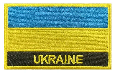 1PC Ukraine Flag Patches Embroidered Tactical Military Applique Hook and Loop Backing Patches for Jackets Clothes Bags Caps DIY