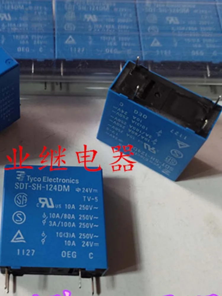 2 PCS 24V Relay SDT-SH-124DM 24VDC 10A 4Pins