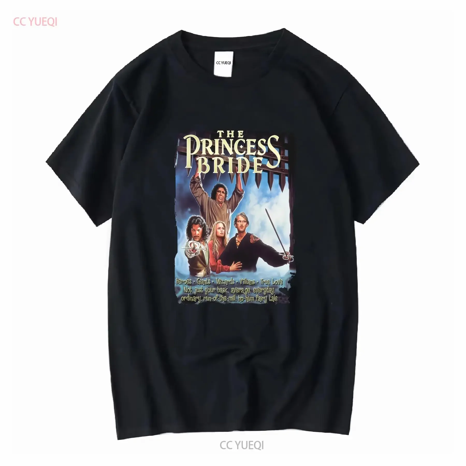 La princesa novia Alt cartel camiseta para hombre con licencia de la película de los años 80 azul claro vintage lavado elegante cómodo suave moda