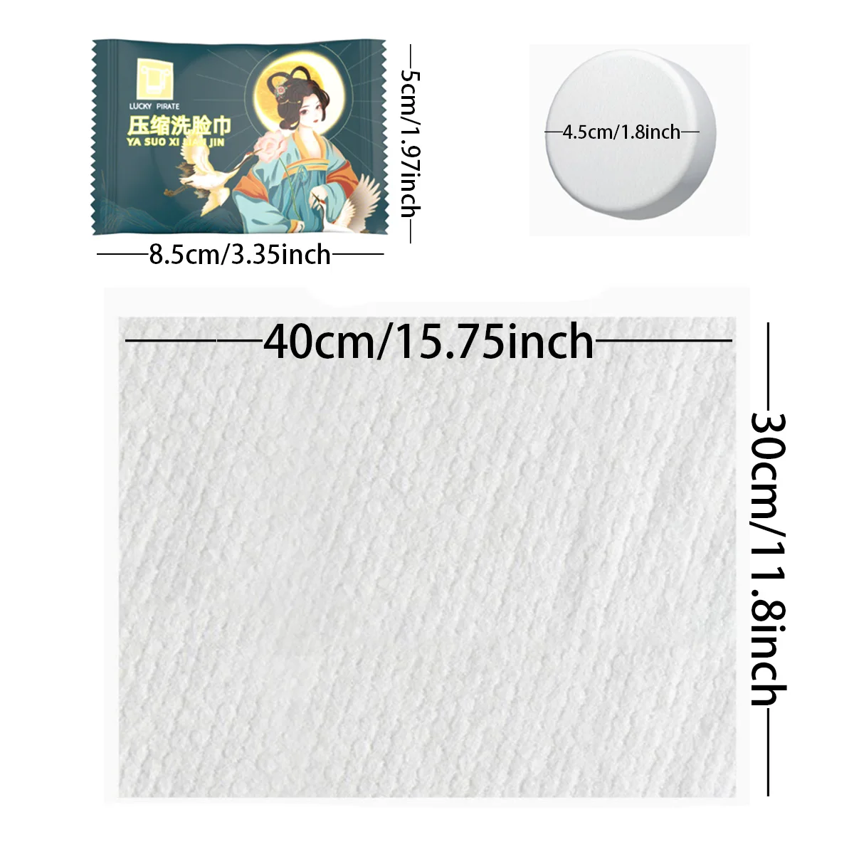 10Pcs Thick Compressed Towels, Disposable Travel Towels, Portable for Bathing and Washing Face, Ideal for Trips and Business T
