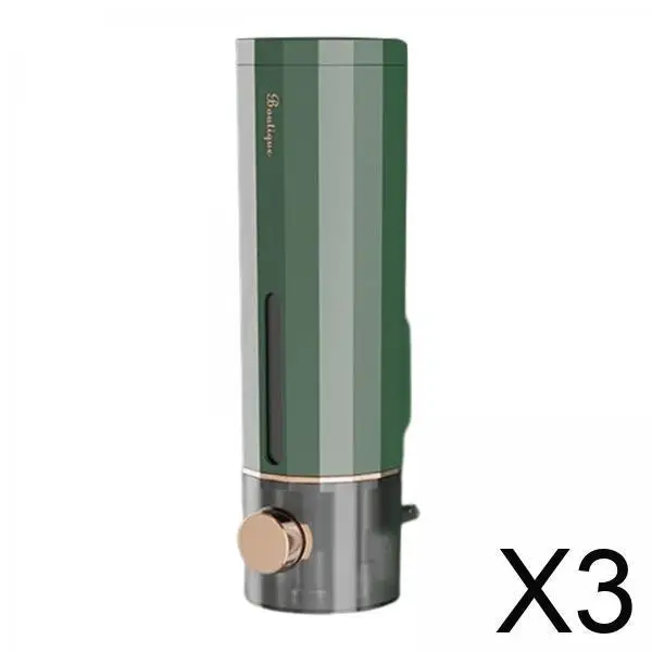 

Sanitizer Wash Dispenser Soap Container Bathroom Wall Mount Refillable ABS Sustainable Manual Pump for Home School