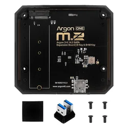 Argon ONE M.2 Raspberry Pi 4 Expansion Board Aluminum Bottom Case USB 3.0 to M.2 SATA NVMe SSD Adapter for Argon ONE M.2 Case