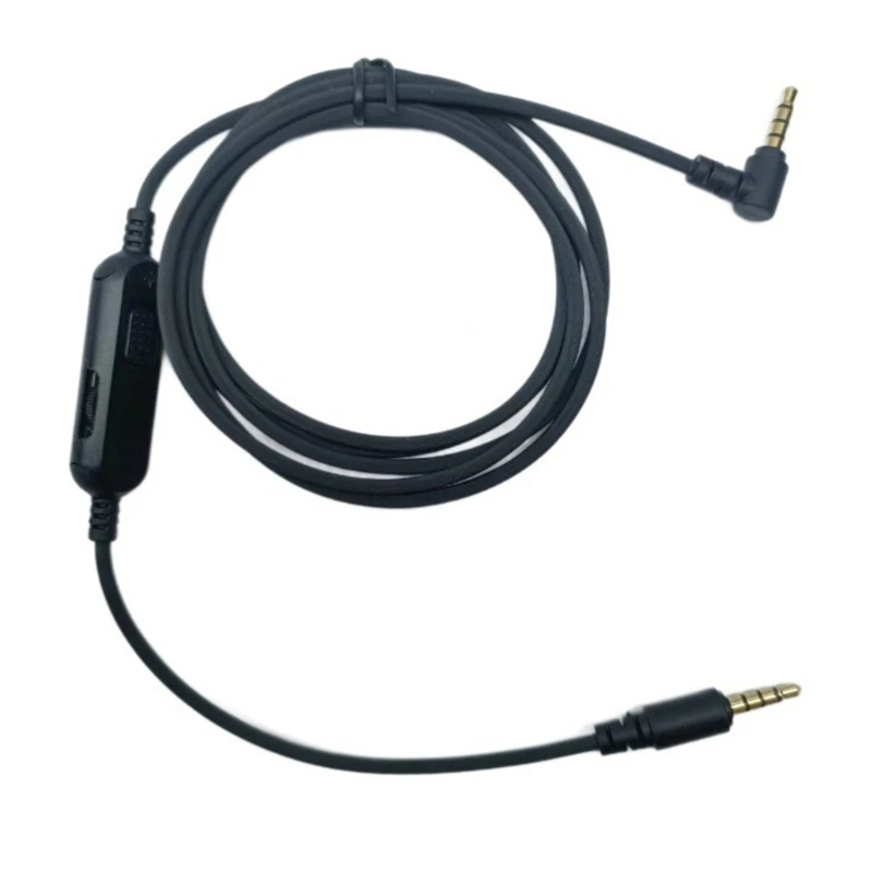 Extensión cable para auriculares Nari, cables flexibles, enchufe chapado en oro D46B