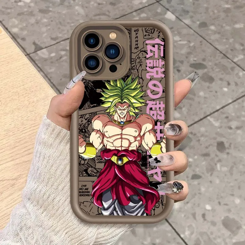 D-Dragon Ball Broly Jiren Capa para Apple iPhone 17 16 15 14 13 12 11 Plus Pro Max Olho Escada Capa de telefone
