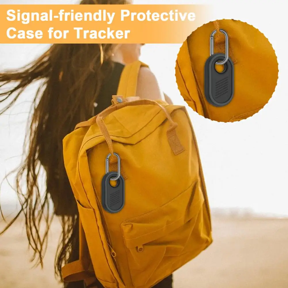 For SmartTag2 Locator Tracker Case Keychain Anti lost Cover Sleeve Silicone Protective Case For Smart Tag Tracker Holder