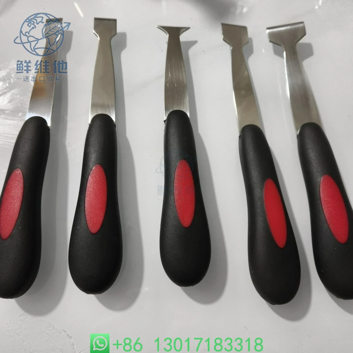 

5-pcs/set Glass Bottom Adhesive Repair Knife Set with Soft Rubber Manual Car Windshield Polyurethane Scraper Kit