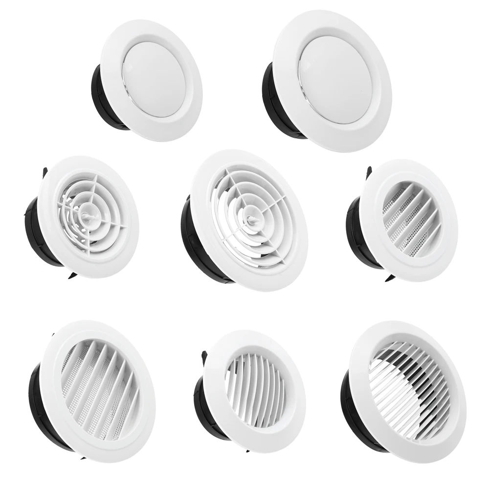 Round Air Vent Extract Valve Grille Diffuser Ducting Ventilation Cover 100/150mm Vents Cover Ventilation Grilles Air Circulation