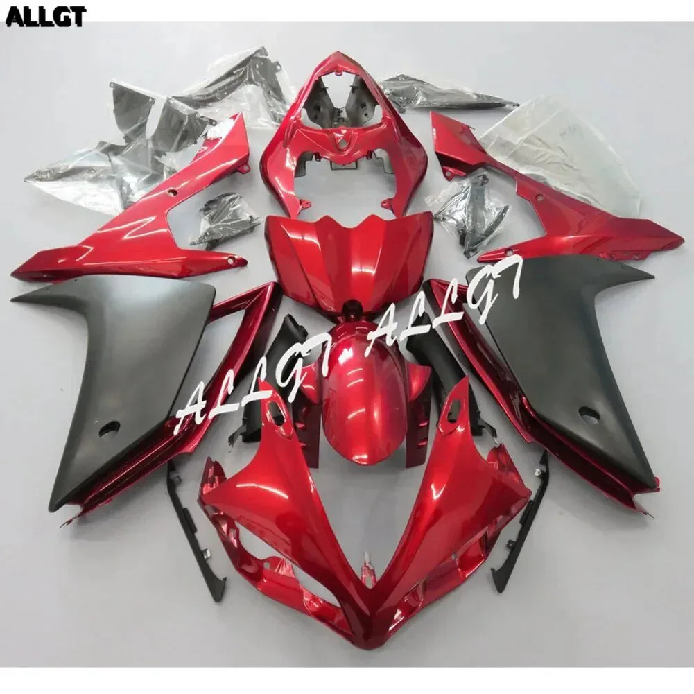 

Motorcycle Deep Red & Matt Black Fairing Kit for Yamaha YZF R1 2007-2008