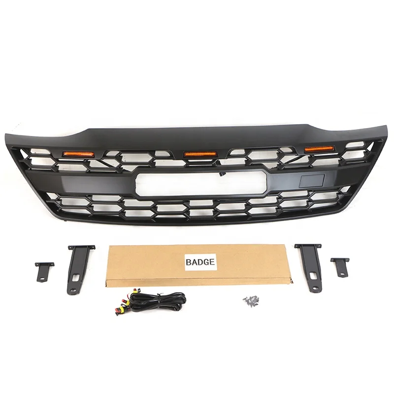 

Auto Parts Exterior Accessories Car Front Grille Radiator Grill Parrilla Customized LED Fit For FORTUNER 2012-2015