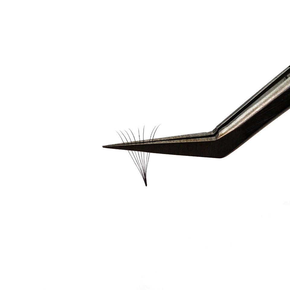 Rujade Sharp Narrow Stem Loose Fans Pre Made Russian Volume Lashes Thin Promade Volume Fans Pointy Base Wimpernverlängerungen Cilio – Detail 17