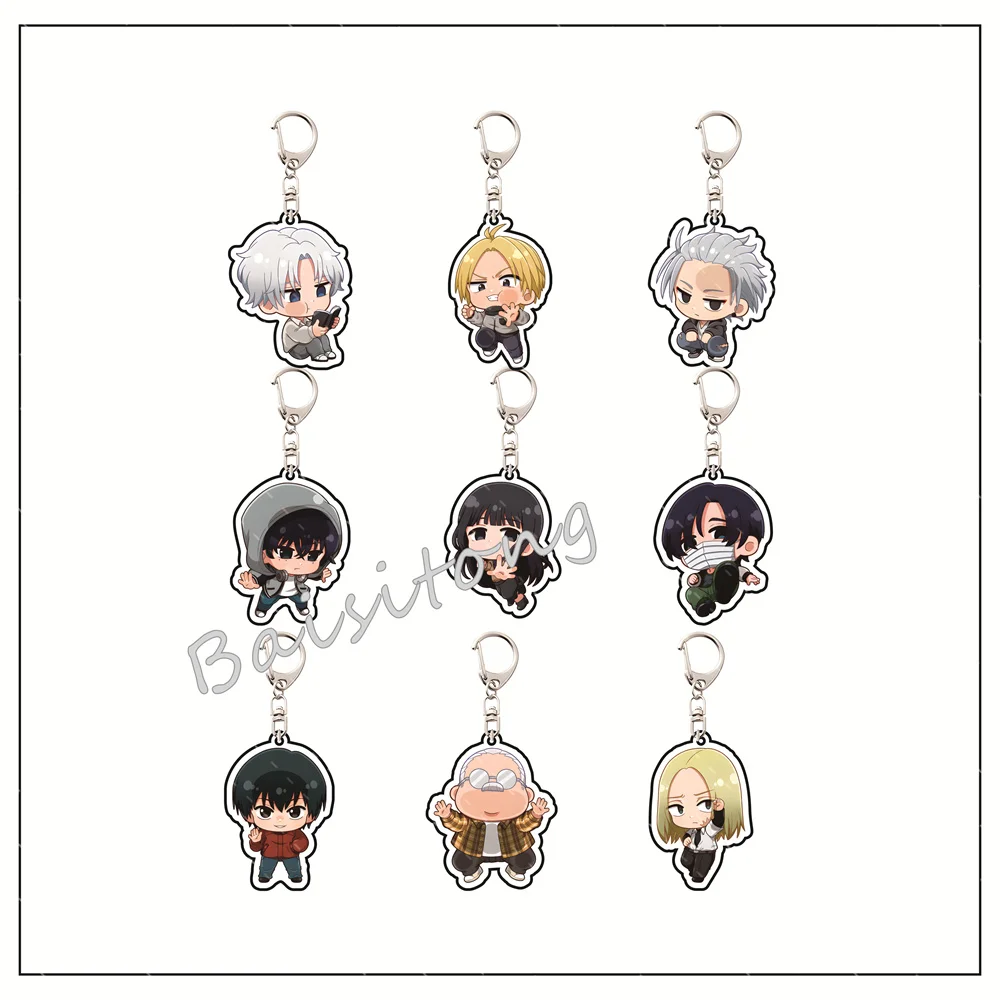 Anime Sakamoto Days  Q-Version Acrylic Keychain Creative Cute Asakura Shin Bag Charms Jewelry Girl Pendant Kids Gift