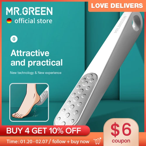 MR.GREEN-풋 파일 죽은 피부용 양면 캘러스 리무버, 전문 페디큐어 도구, 캘러스 스크레이퍼, 풋 샌더 힐 파일러  Best5