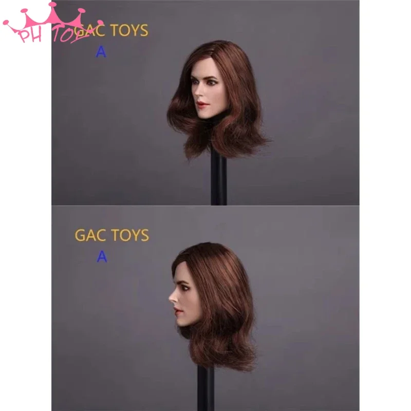 1/6 Scale Sexy European  Actress Celebrities Head Sculpt Long/ Short Hair Head Carving Fit 12