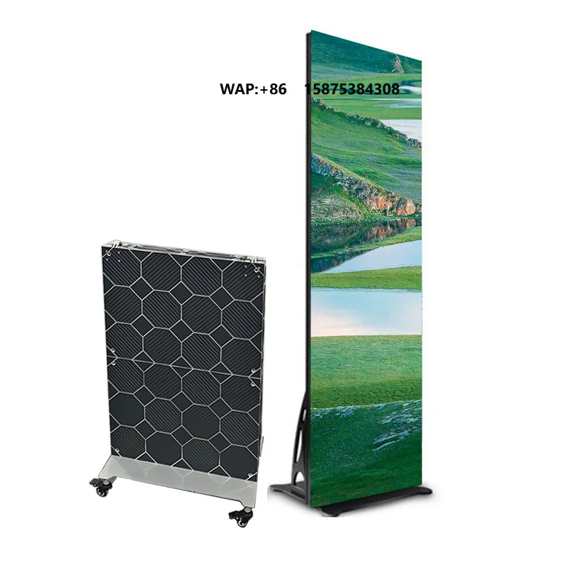 Hot Sale Indoor Portable Smart Advertising P1.53 Wifi Control Digital LED Hd Poster Display Screen