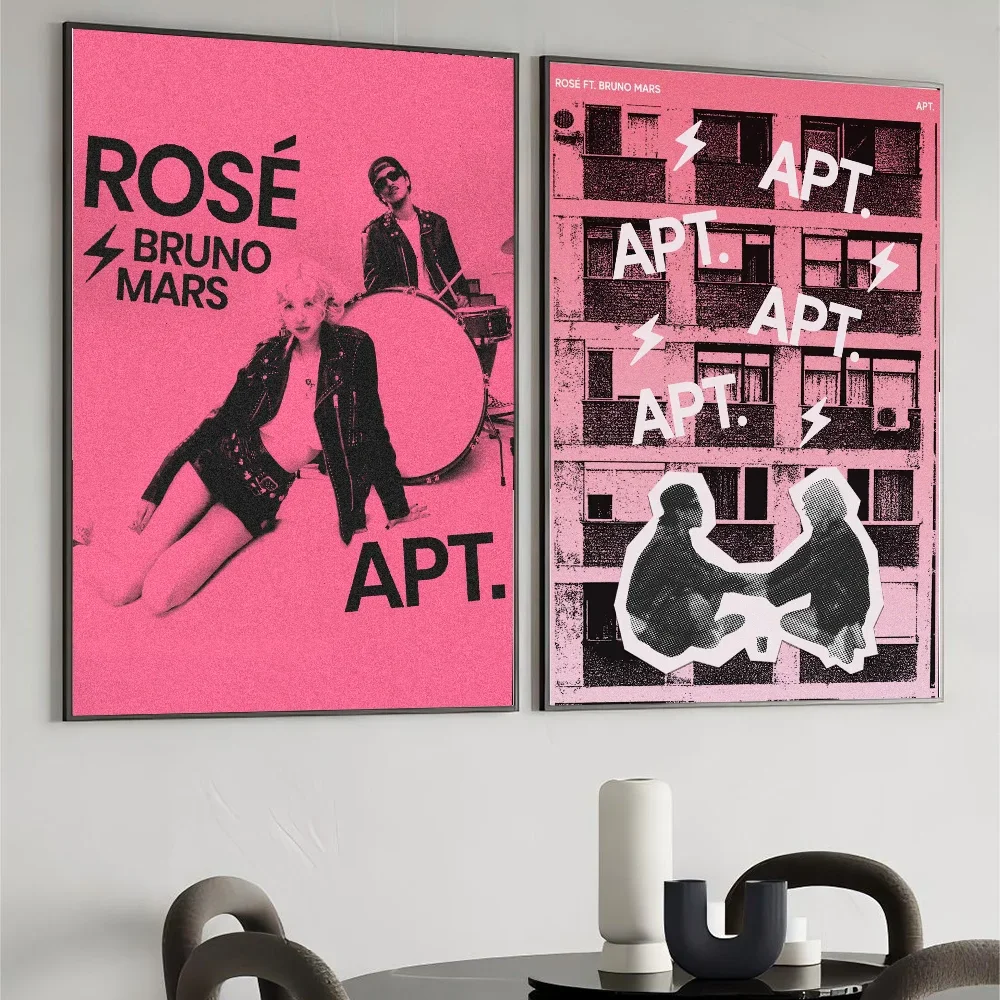 ألبوم التركيز الموسيقي APT. المغني روز برونو ملصق جدار ديكور فني غرفة ديكور قماش اللوحة غرفة المعيشة مطعم المطبخ