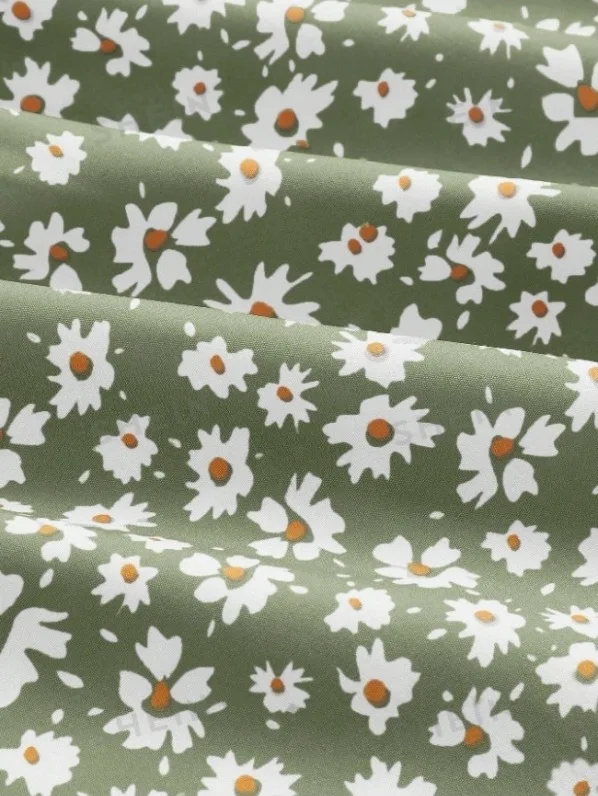 Faion dames sexy strakke split heupwikkelrok bedrukt polyestervezel midden taille woon-werkverkeer sle met H-ape halflange lengte