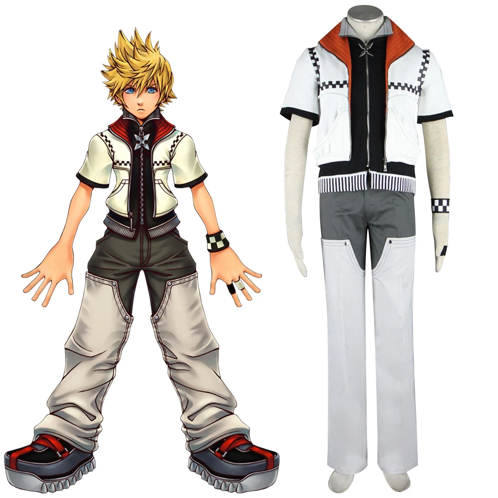 

Kingdom Hearts Roxas Cosplay Costume Game Twilight Town Casual Outift Clothing