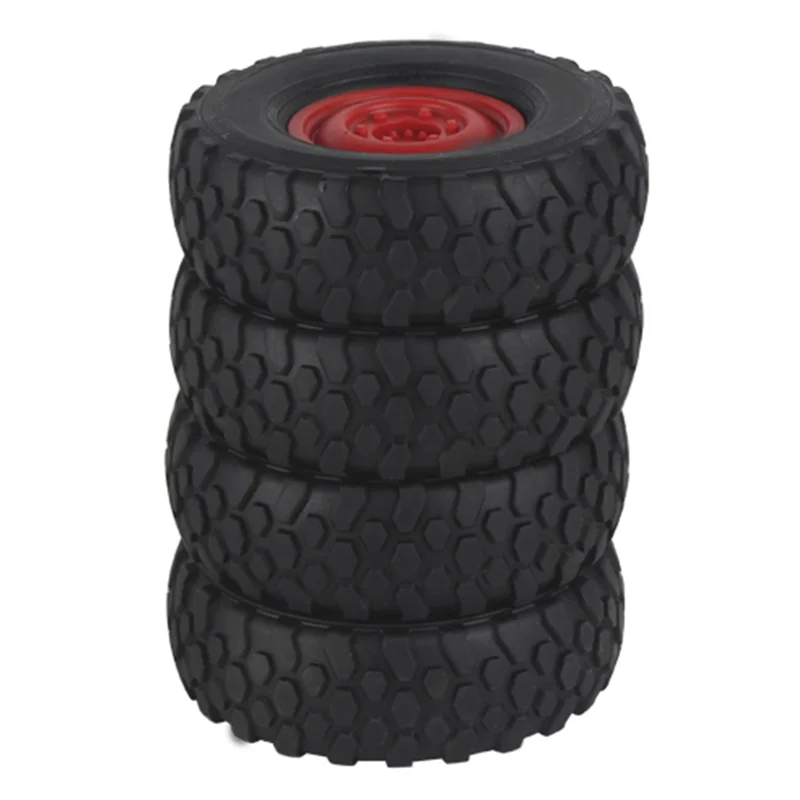 A45F-4Pcs Soft Tire Wheel For LDRC LD1801 LD1802 LD1803 A01 A02 A86 A86P RC Car Upgrade Parts Accessories