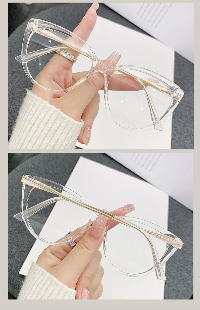 Anti-Blaulicht-/Augenschutz-Brillengläser. Langlebige Brillengestelle mit Metallscharnieren. Minimalistisches Design ist fortgeschrittener – Detail 11