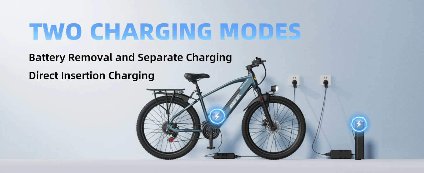 Aairsk S800 Erwachsenen-Pendler-E-Bike 250W Motor 36V 13Ah Lithium-Akku Urbanes Elektrofahrrad 26*1,95" Reifen Reise-Elektrofahrrad – Detail 4