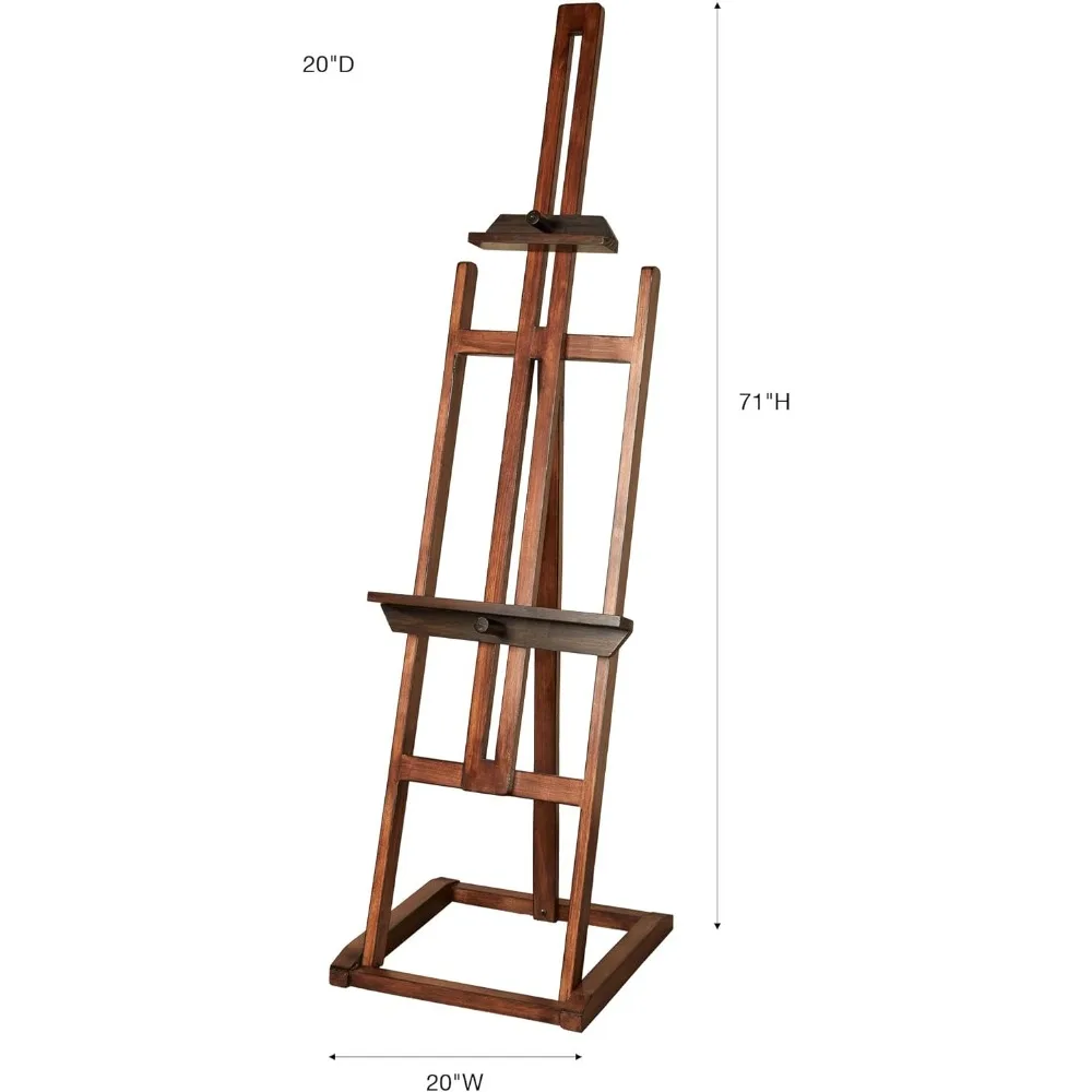 حامل عرض Artisana بلمسة نهائية من خشب الجوز العتيق