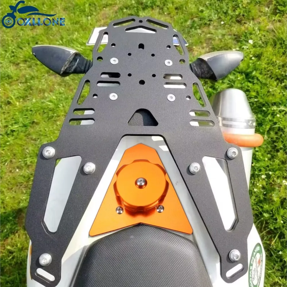 For 690 Enduro R SMC-R 2008-2018 Motorcycle Roll Tool Bag Strap Bracket Luggage Carrier Pannier Cargo Rack 690Enduro 690SMCR