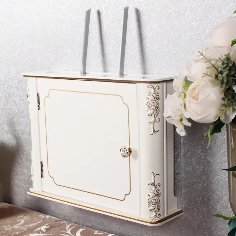 MDF Cable Box Nordic Style Router Cover Decorative Storage for Modem Wires Dustproof Hide Electronics Box for Office Living Room