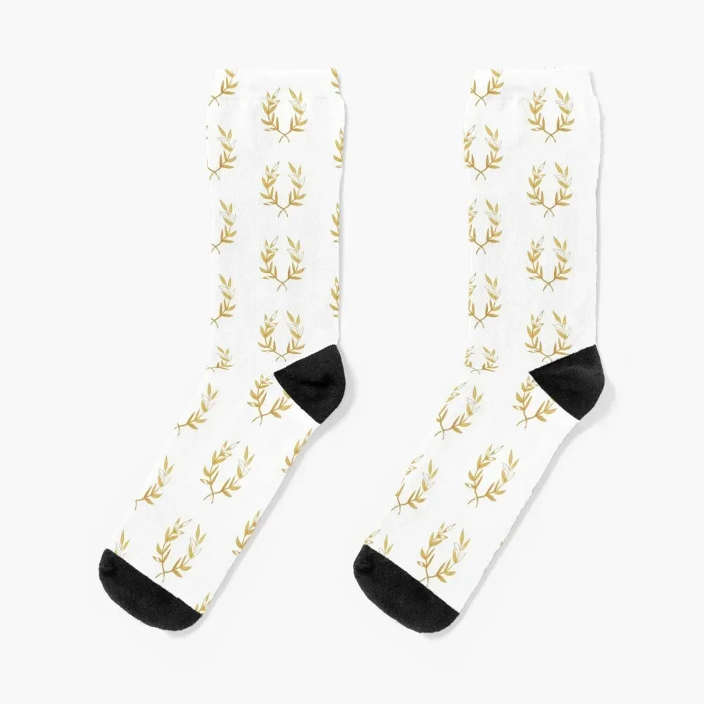 

Golden Laurel Socks basketball New year's Men's Socks Luxury Women's