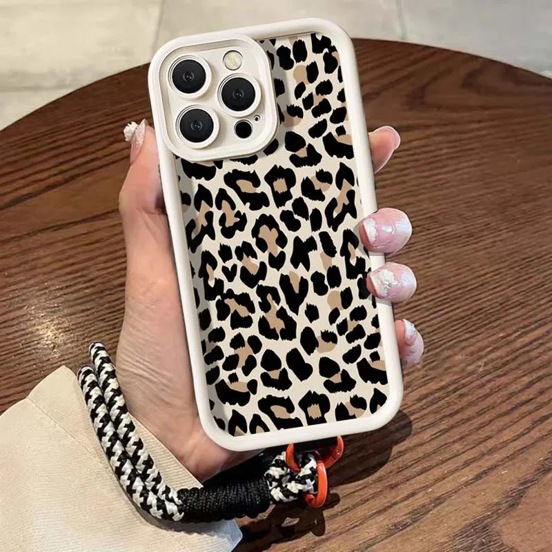 ليوبارد طباعة شنق حزام CaseFor ممن لهم A18 A38 A3 A5 برو A3X A5X A40 A60 A58 A78 A94 A74 رينو 11F 12F 14 برو 7 10 6 5 لايت
