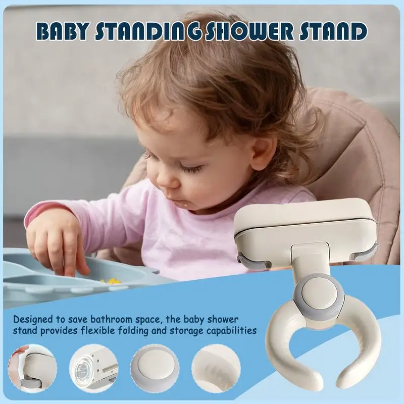 Baby Bath Stand Adjustable Baby Standing Bath Easy Setup Bathtub Support Accessories For Family Friends Boys Girls Young