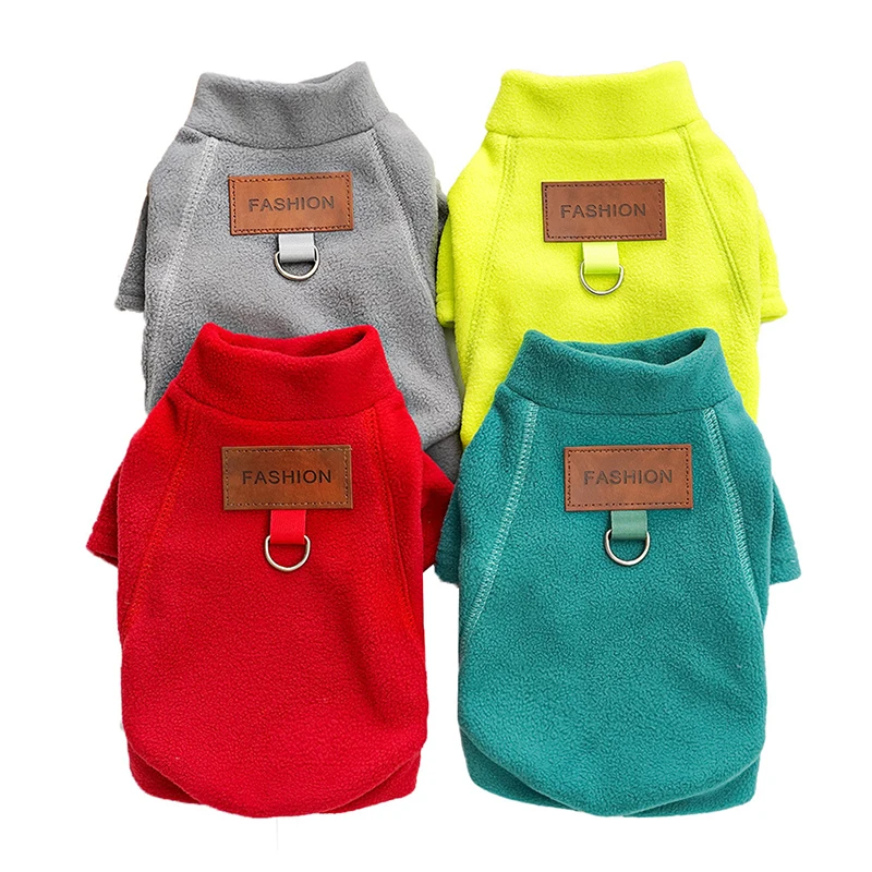 

Pet Dog Cat Autumn And Winter Clothing With A Fleece Base Shirt To Wear A Tractable Teddy Bear Fight