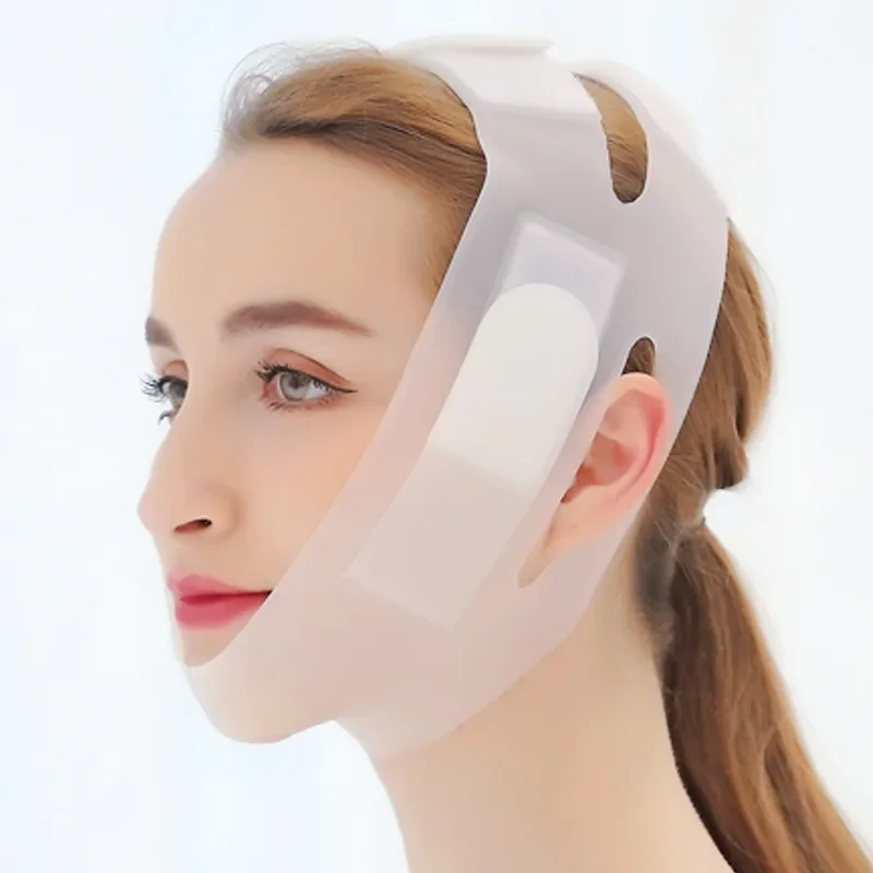 قناع الوجه سيليكون على شكل حرف V لرفع الوجه على شكل حرف V، قناع تنحيف الوجه، قناع الخد والذقن والرقبة، حزام رفيع للتخسيس #5