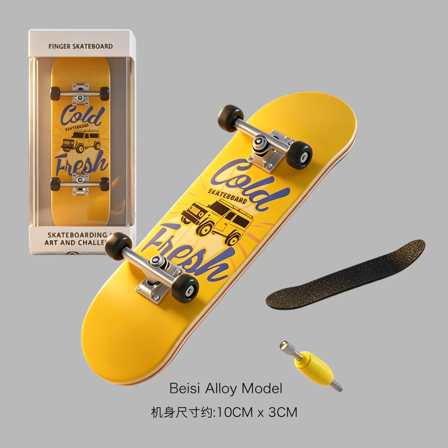Nuovo Skateboard da Dito Professionale di Tendenza, Giocattolo Regalo per Ragazzi, Tavola a Doppia Curvatura con Cuscinetti