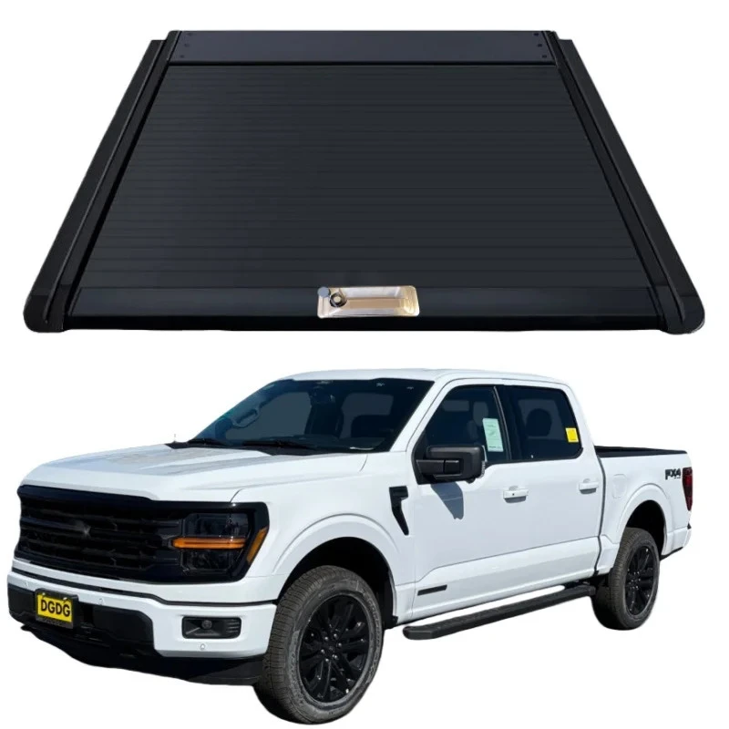 

Customized Aluminum Alloy Roller Shutter Tonneau Cover for Ford F150/F250/Super Duty Navara NP300-Electric/Manual Operation