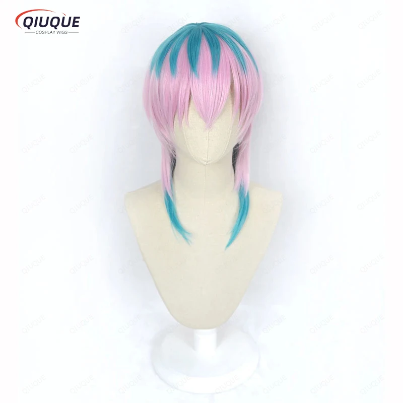 Anime Rindo Haitani Cosplay Wig Heat Resistant Synthetic Hair Tenjiku Anime Wigs + Wig Cap