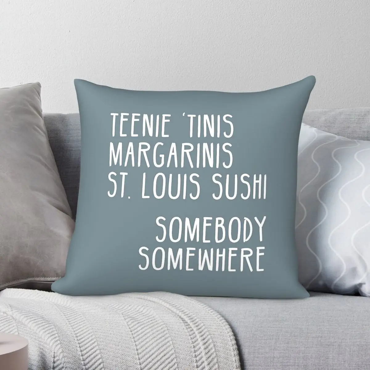 Somebody Somewhere Tv Show Pillowcase Polyester Linen Velvet Printed Zip Decorative Room Cushion Cover