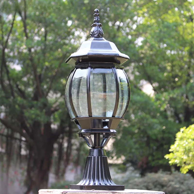 European waterproof outdoor column , garden wall lamp, garden lamp, villa landscape lamp, pumpkin gate pillar l