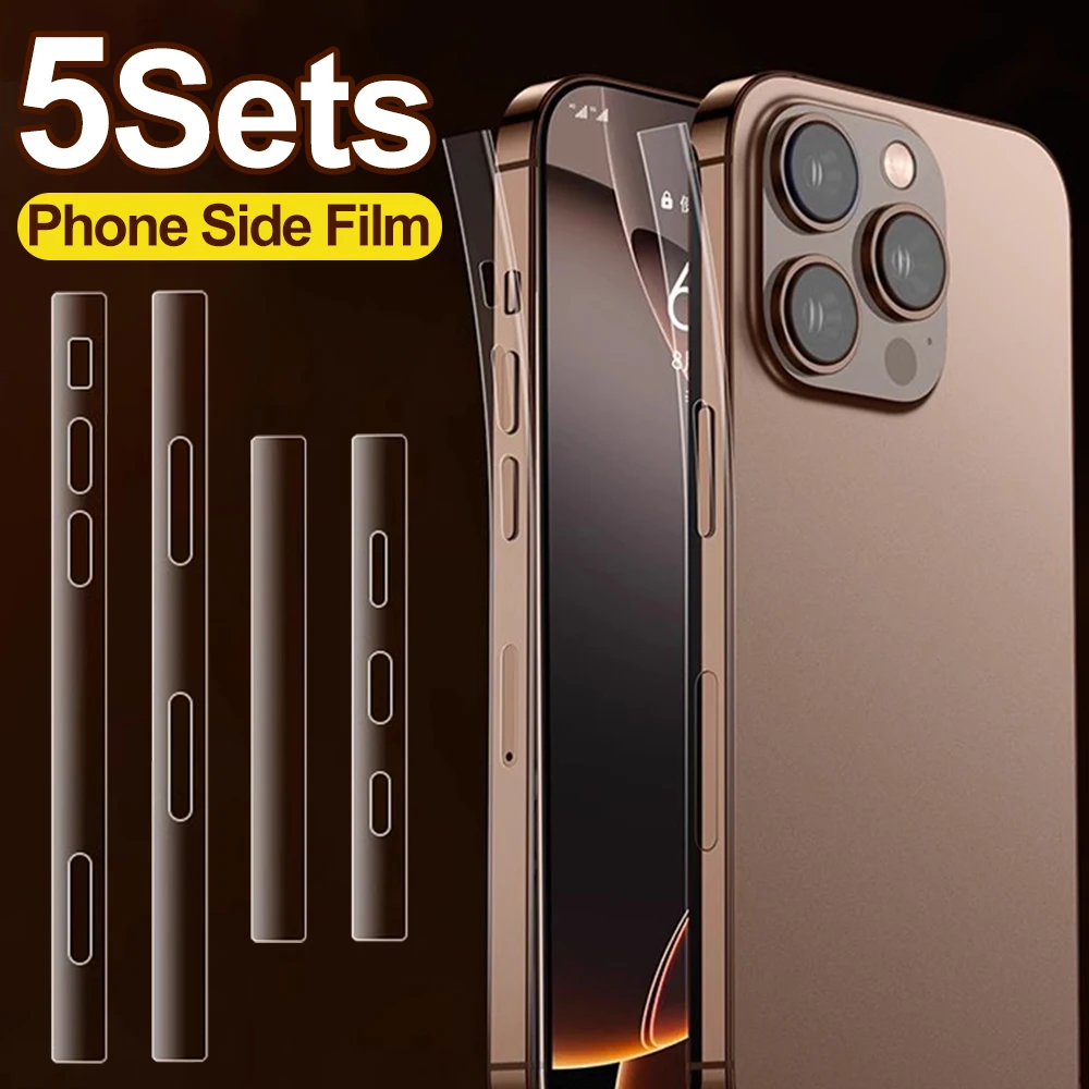 5/3/1Set Border Frame Side Protective Sticker Films for IPhone 16 Pro/16 ProMax/16 Plus/16 Anti-Scratch Cellphone Border Covers