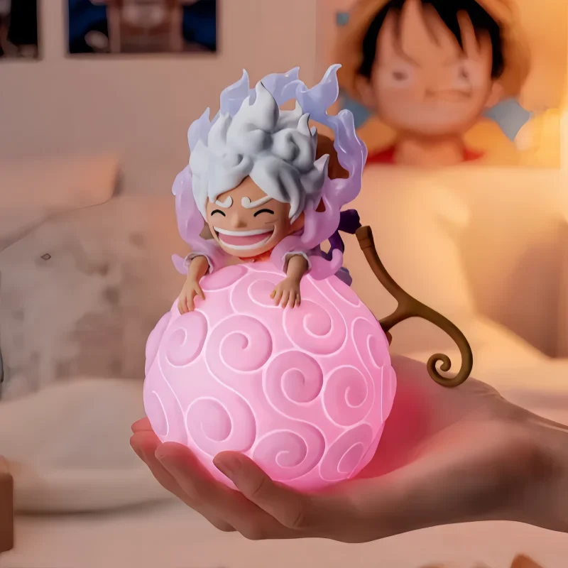 Hot Anime One Piece Teufel Obst Robin Ace Luffy Nico Nachtlicht Figur Modell Figur Desktop Ornament Trendy Spielzeug Geburtstag Geschenke