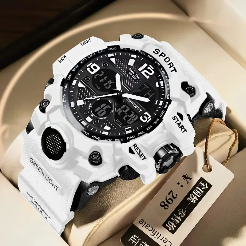 Горячие покупки, подростковые мужские модные тенденции для школьников младших классов, черные технологии, спортивные светящиеся мужские электронные часы