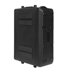 Estante portátil de plástico PE, estuche de vuelo a prueba de golpes, gabinete de micrófono, caja de aviación, amplificador, receptor, chasis 2U3U4U6U