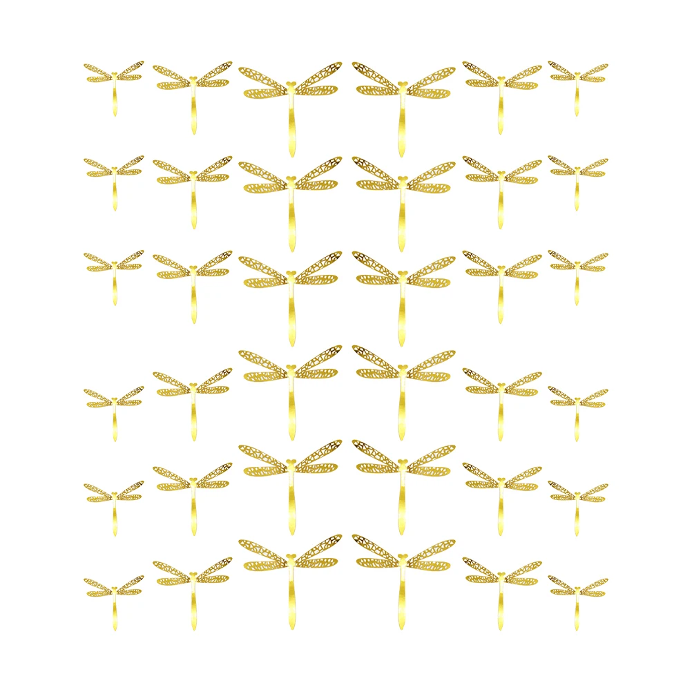 36 قطعة فن جدار اليعسوب الرائع عالي الجودة حرفة زخرفية لغرفة المعيشة وغرفة النوم قلادة سقف احتفالية مبهرة