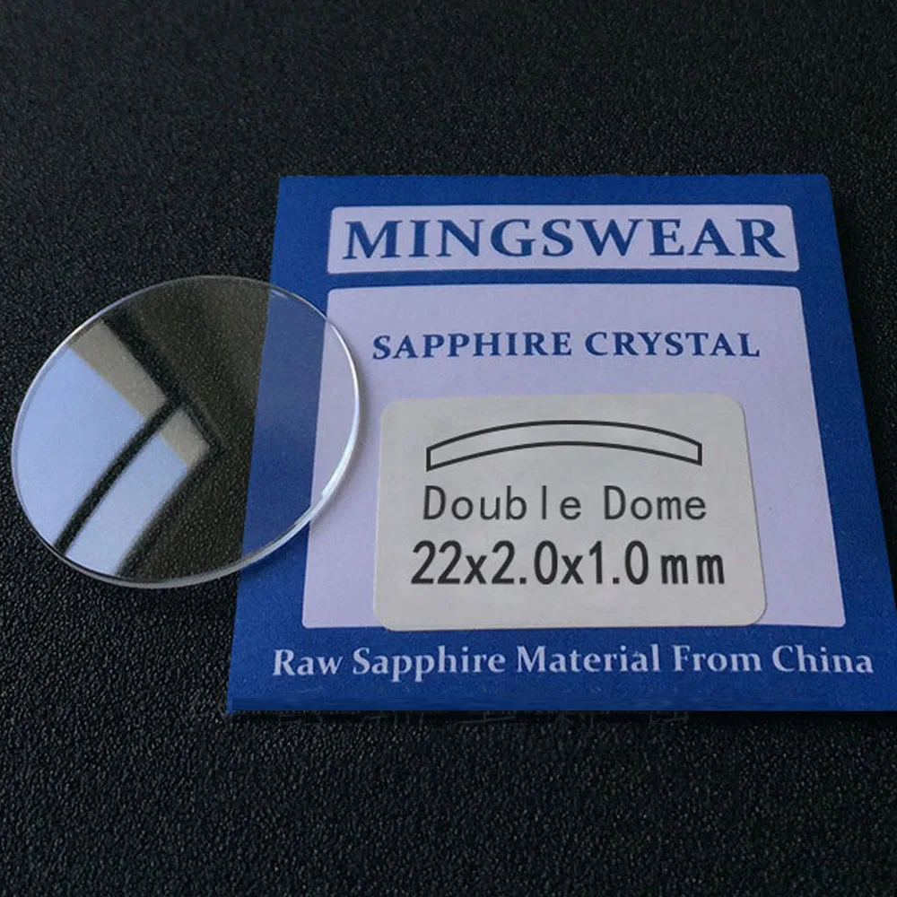 Chất Lượng Cao Đôi Vòm Sapphire Kính Cường Lực Đồng Hồ Pha Lê 1.0Mm Độ Dày Thay Thế Một Phần Cong Kính Cường Lực Đồng Hồ Cho Thợ Đồng Hồ 1 Cái