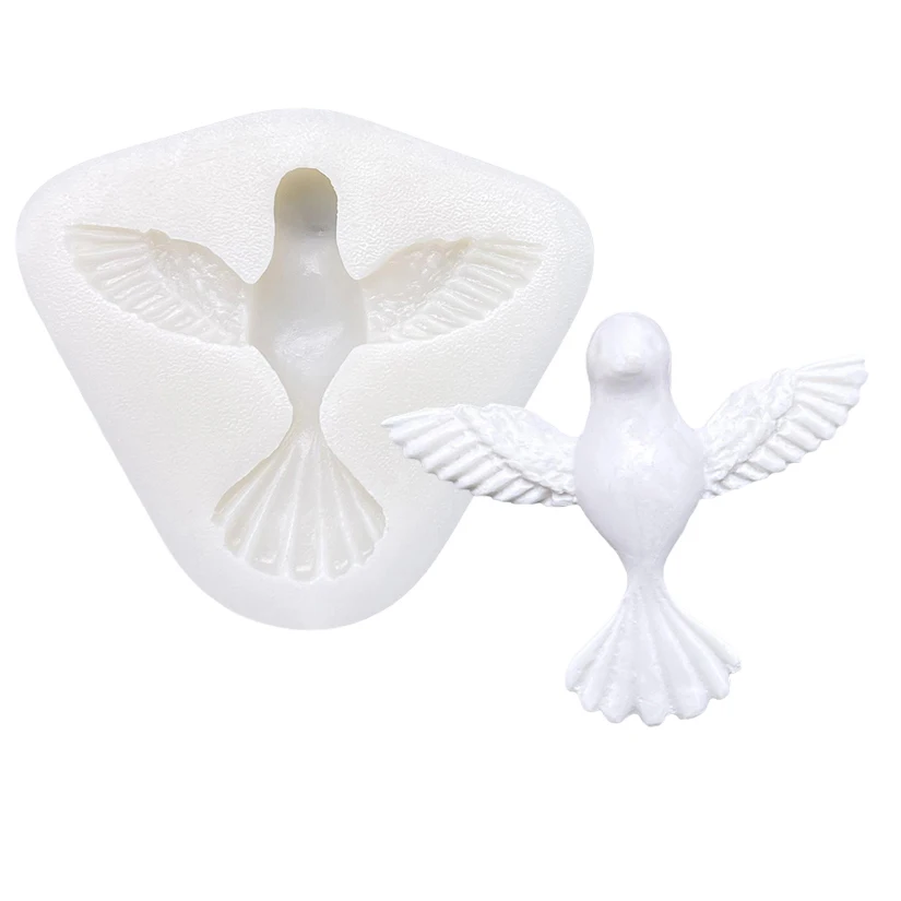 Dove Silicone Mold Sugarcraft Cupcake Baking Mold Fondant Cake Decorating Tools